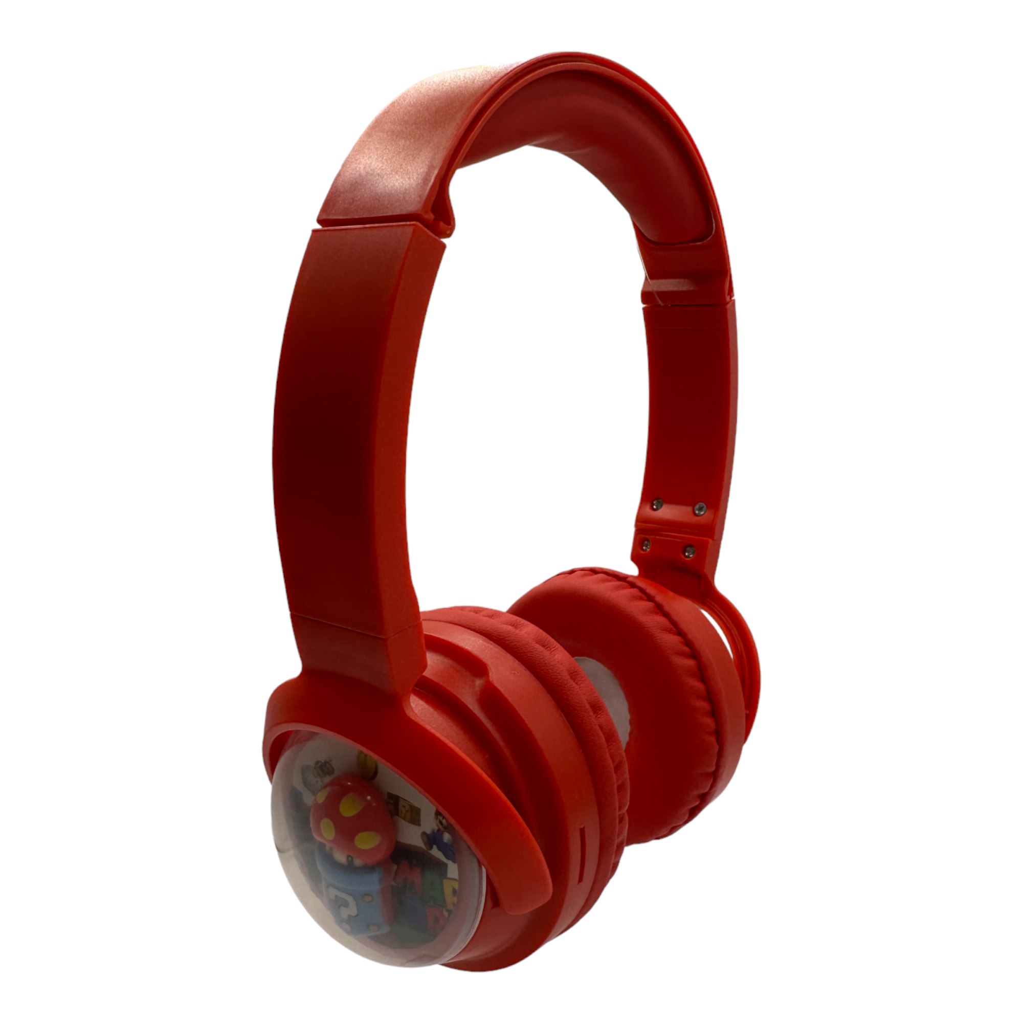 Audifonos De Diadema Mario Bros Con Bluetooth Para Niño Y Adulto Rojo.