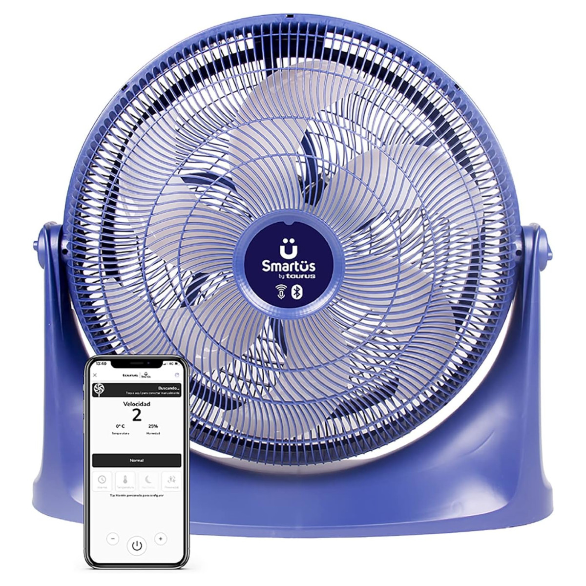 Ventilador de piso WiFi TAURUS VERSUS 20" Programable 2 en 1.