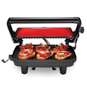 Paninera Parrilla Panini Press Roja Hamilton Beach 25462z