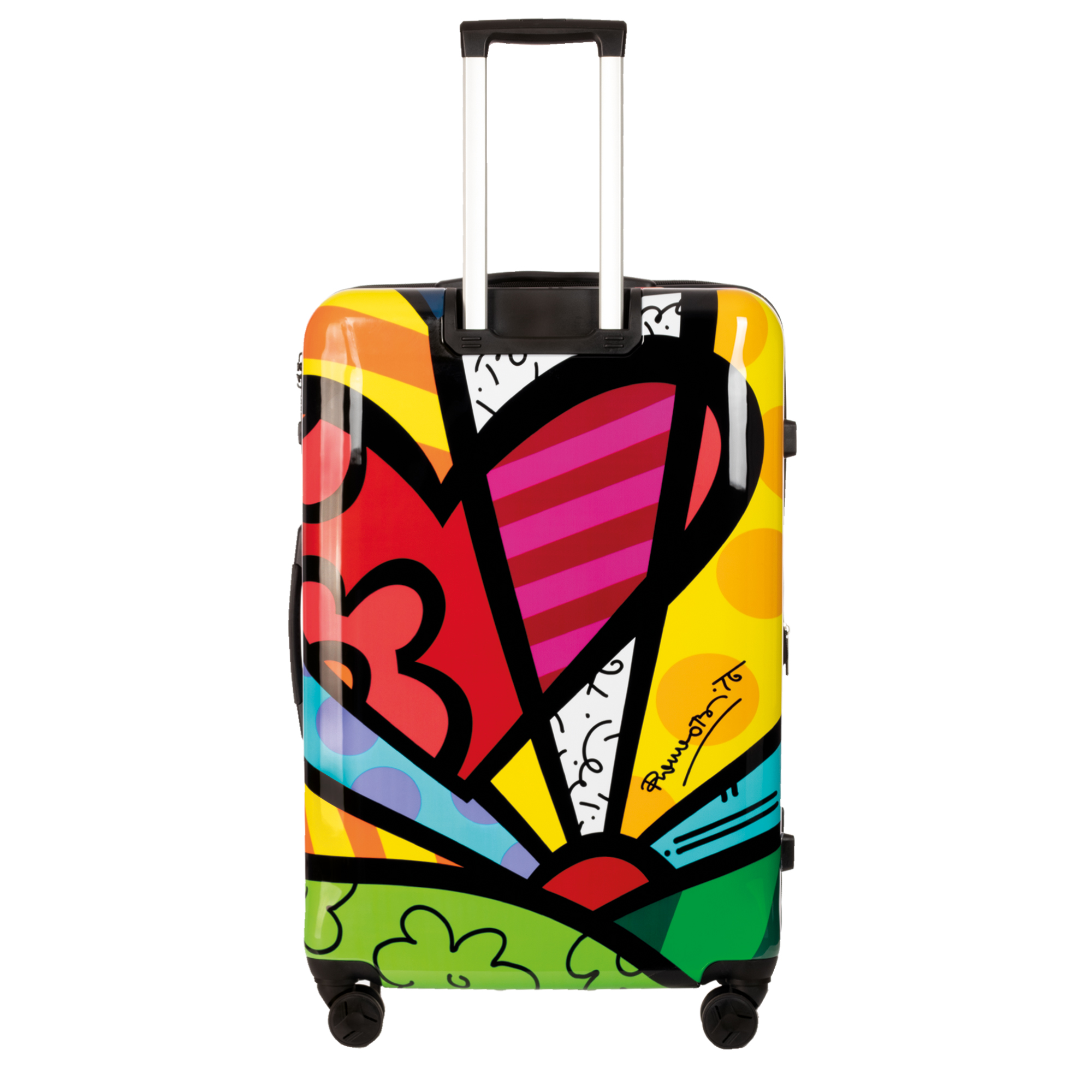 Maleta Rígida Romero Britto Heart Multicolor 28".