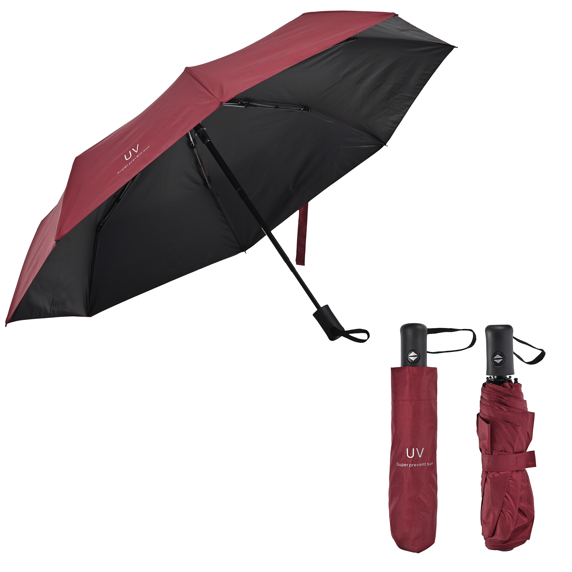 Sombrilla Grande de Aluminio Plegable. Automático, Portátil Con Funda Bolsillo Impermeable Para días Soleados o Lluviosos Super Protección Solar UV A Prueba De Viento 99% De Resistencia Colores Elegantes De Moda modelo MA-43