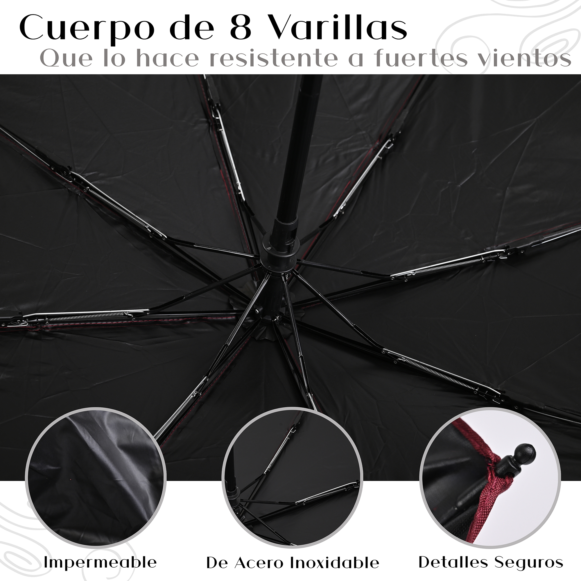 Sombrilla Grande de Aluminio Plegable. Automático, Portátil Con Funda Bolsillo Impermeable Para días Soleados o Lluviosos Super Protección Solar UV A Prueba De Viento 99% De Resistencia Colores Elegantes De Moda modelo MA-43
