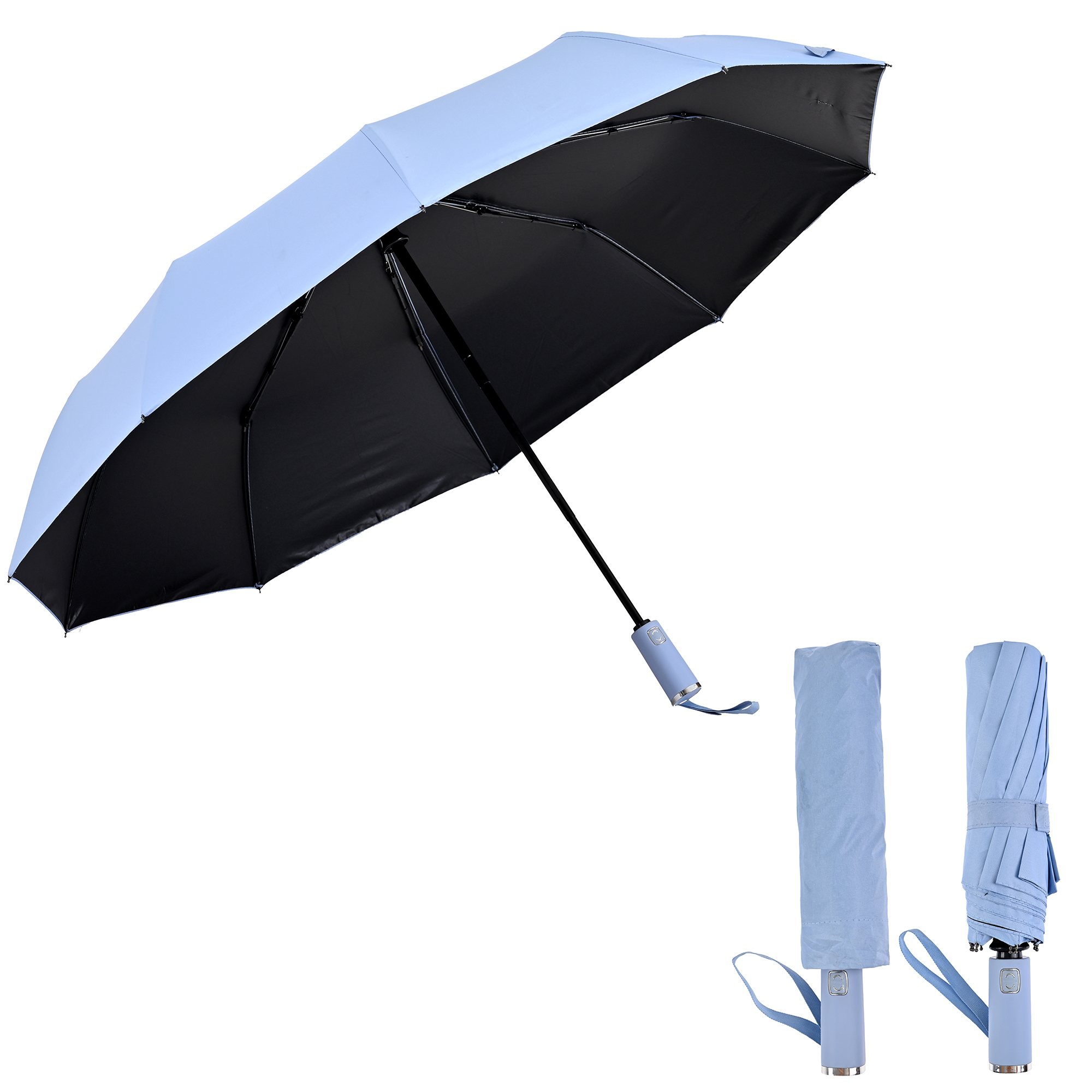 Sombrilla Grande de Aluminio Plegable. Automático, Portátil Con Funda Bolsillo Impermeable Para días Soleados o Lluviosos Super Protección Solar UV A Prueba De Viento 99% De Resistencia Colores Elegantes De Moda modelo MA-43