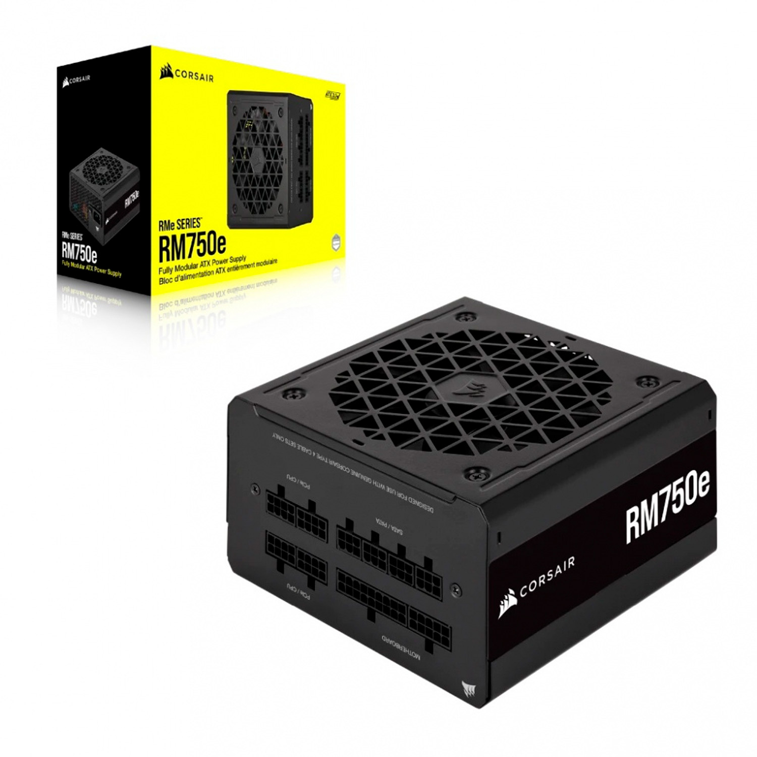 Fuente de Poder Corsair Rm750e 750w Modular 80 Plus Gold CP-9020262-NA.