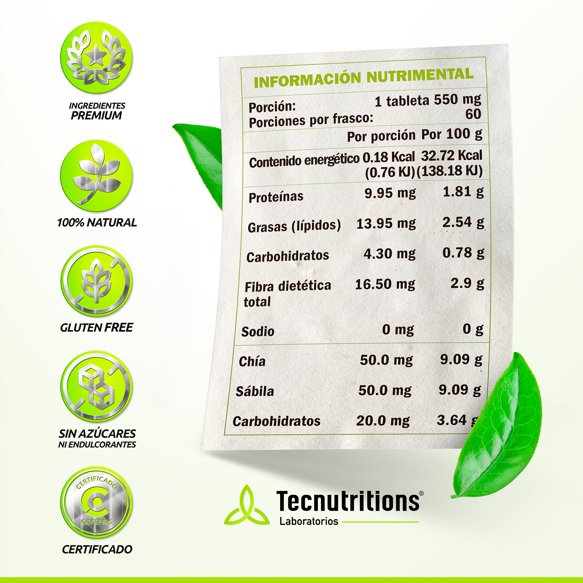 Suplemento Chía Gst, Tecnutritions® Gastritis, Colitis Y Digestión