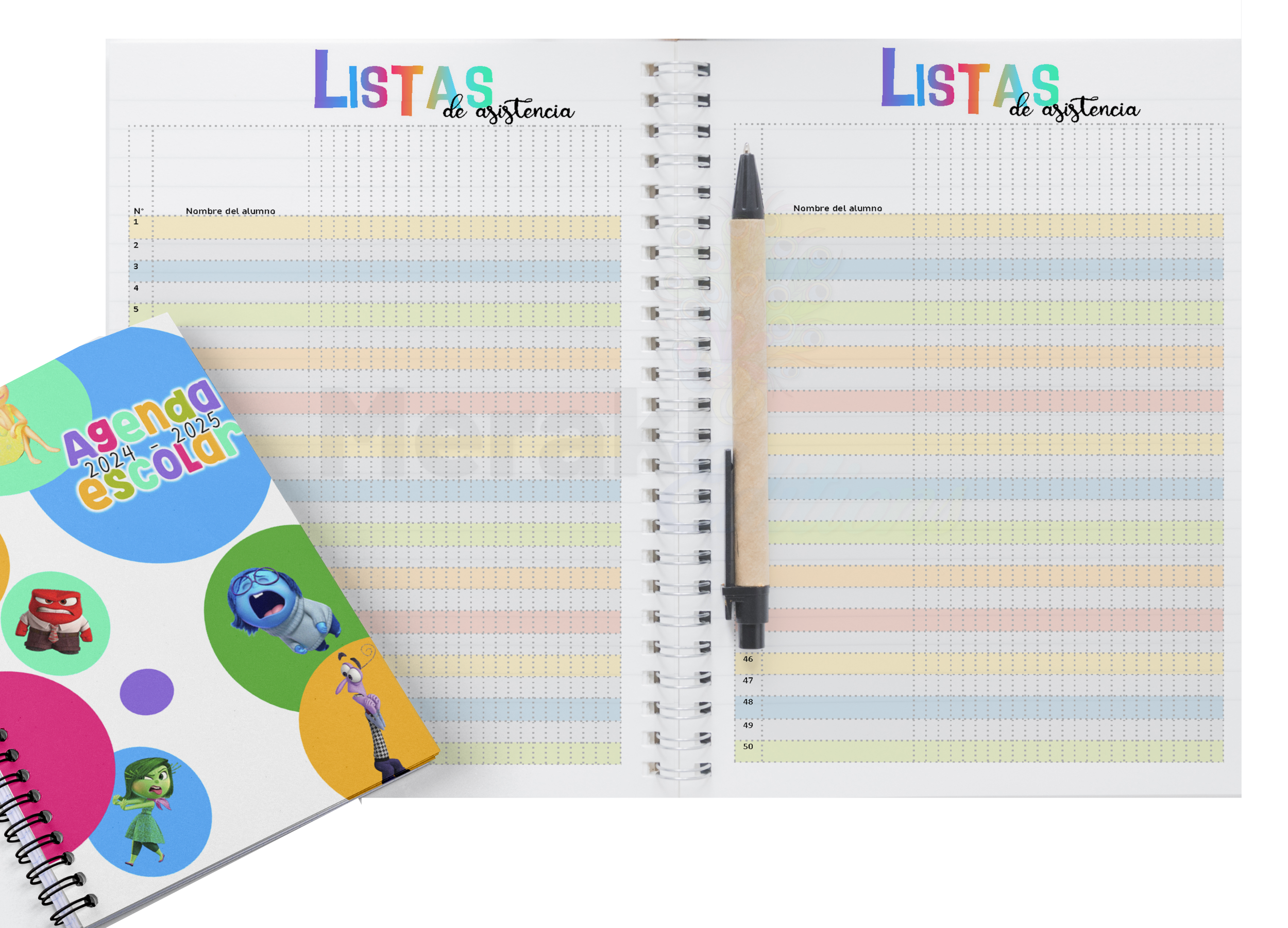 Agenda Docente 24-25 Intensa Escolar Colores06