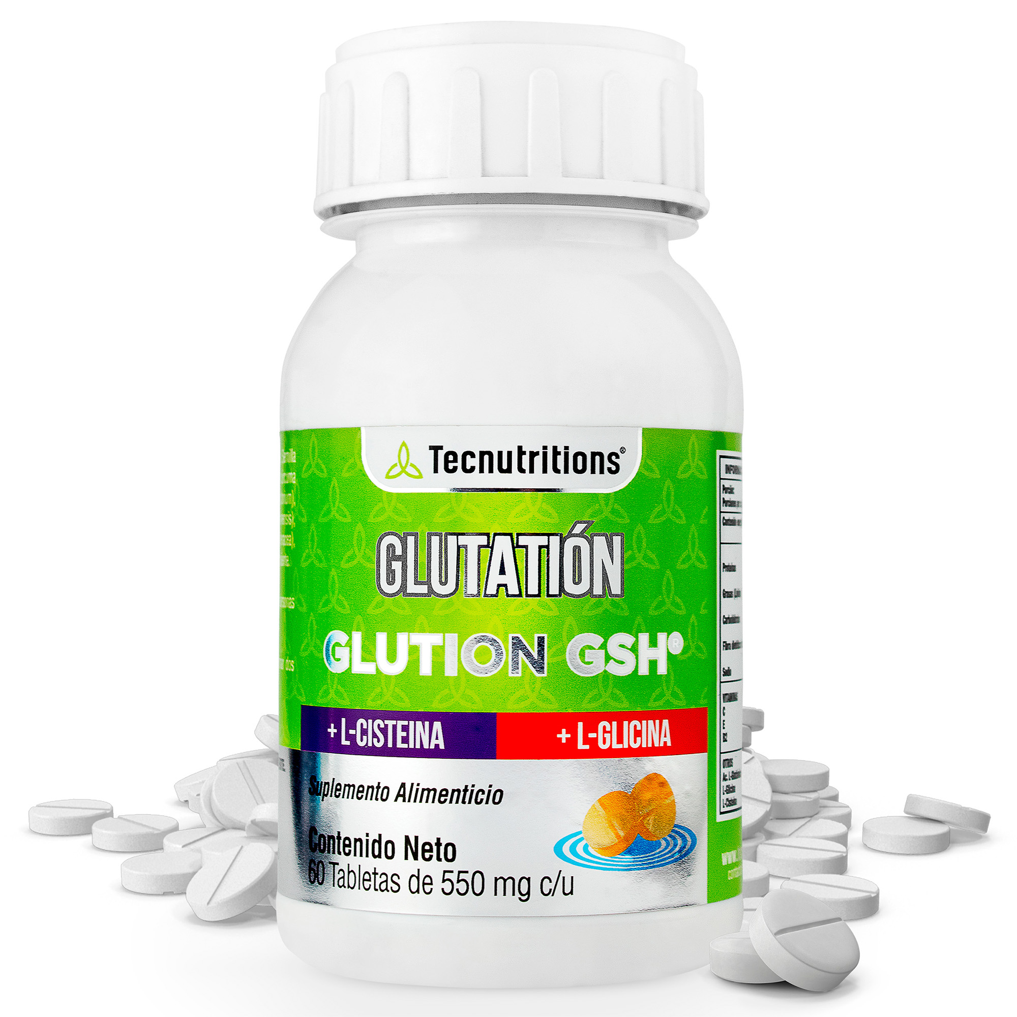 Suplemento Glutatión Gsh Reforzado Tecnutritions® Súper Antioxidante
