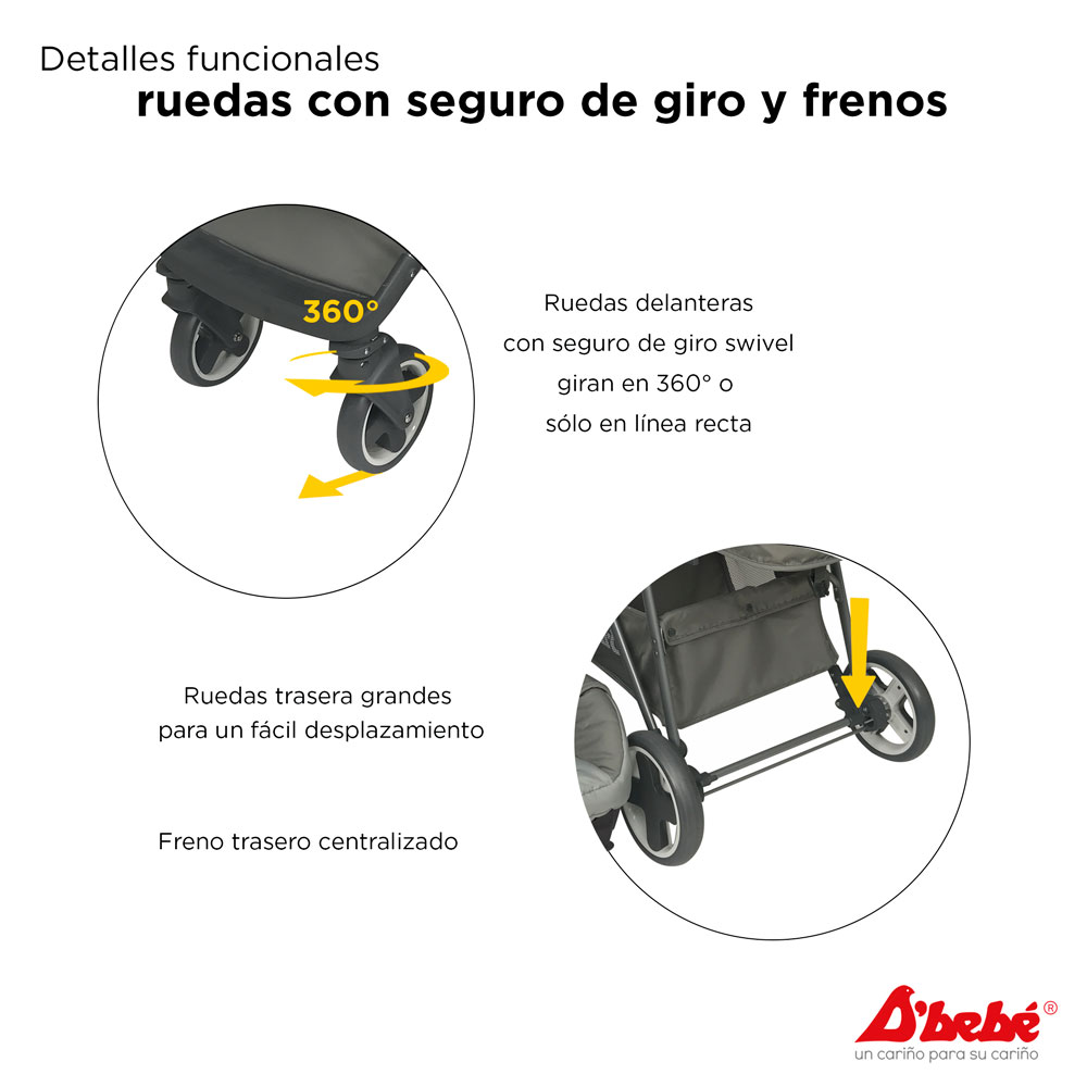 Carriola Sistema de Viaje D'bebé Queen Verde Menta