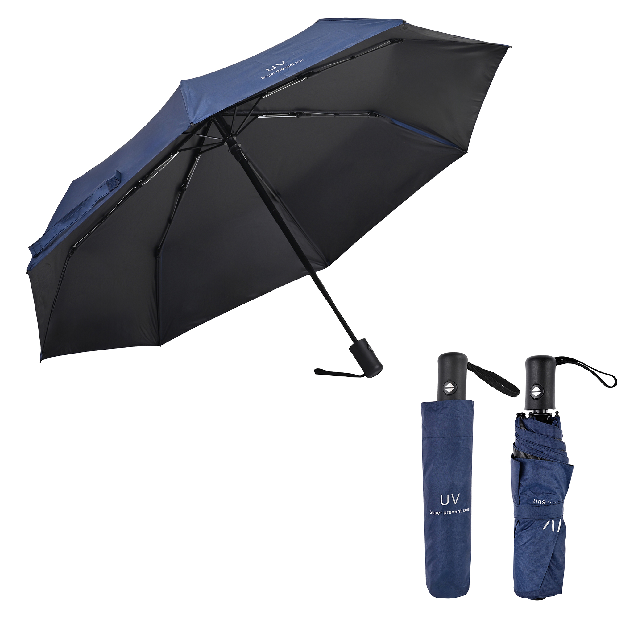 Sombrilla Grande de Aluminio Plegable. Automático, Portátil Con Funda Bolsillo Impermeable Para días Soleados o Lluviosos Super Protección Solar UV A Prueba De Viento 99% De Resistencia Colores Elegantes De Moda modelo MA-43