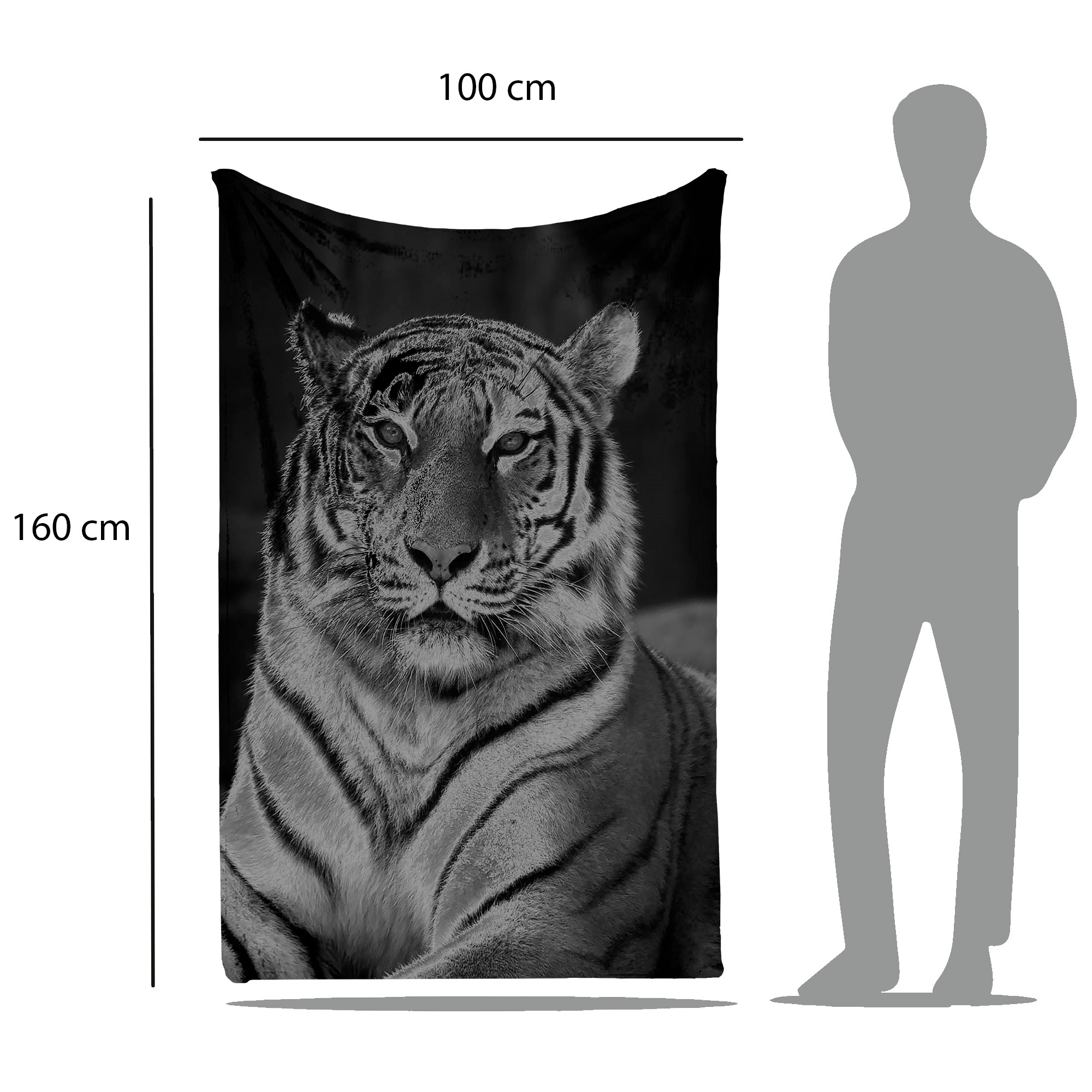 Cobija Manta Frazada Diseño De Tigre De Bengala Ultra Suave Y Ligera Alta Calidad.