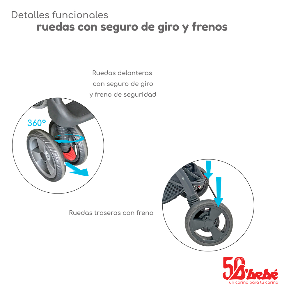 Carriola Sistema de Viaje D'bebé Aventura Khaki