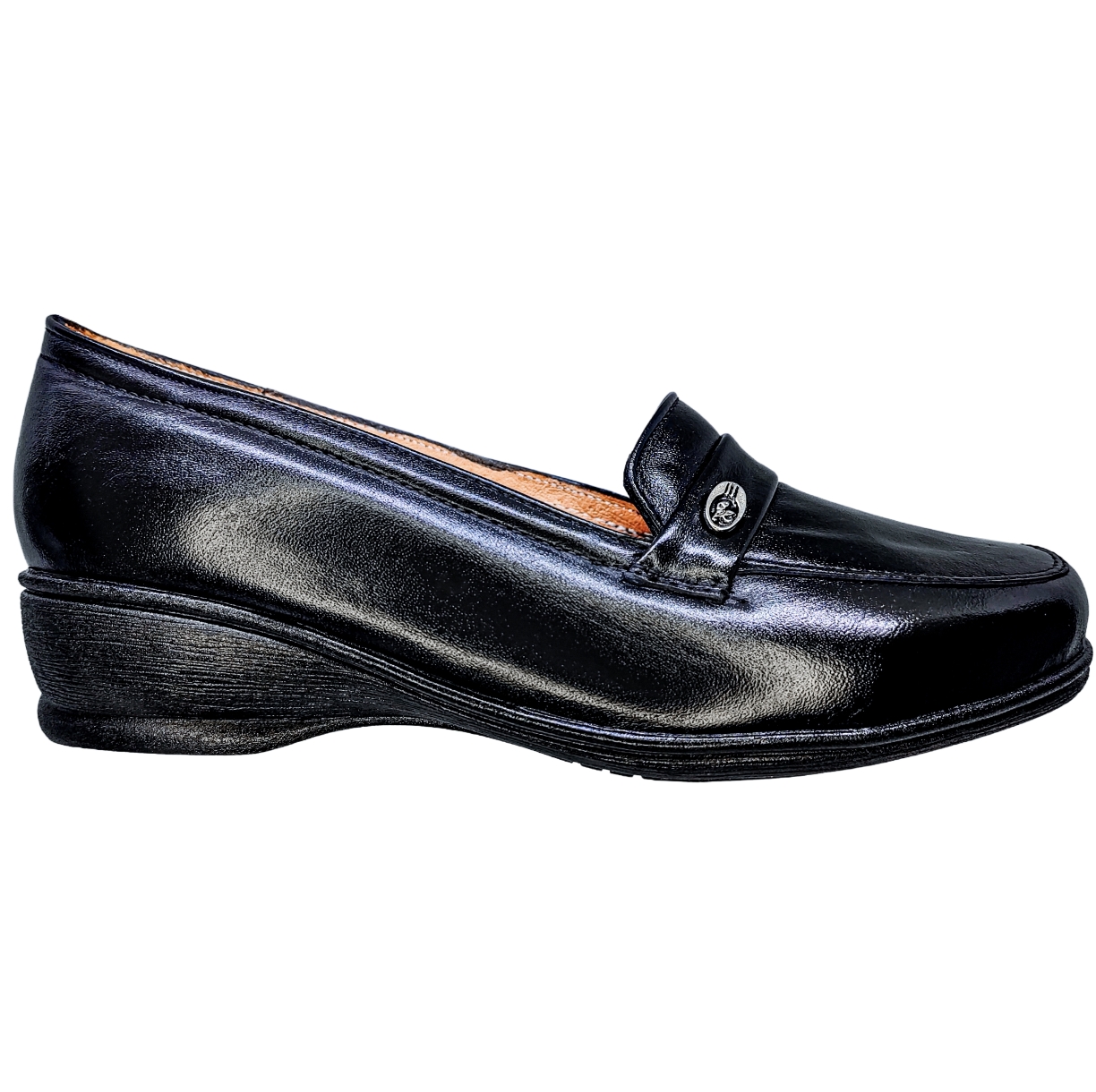 Zapato de Mujer en Piel Borrego para Pie Diabetico Cómodo Mocasin Casual Herraje.