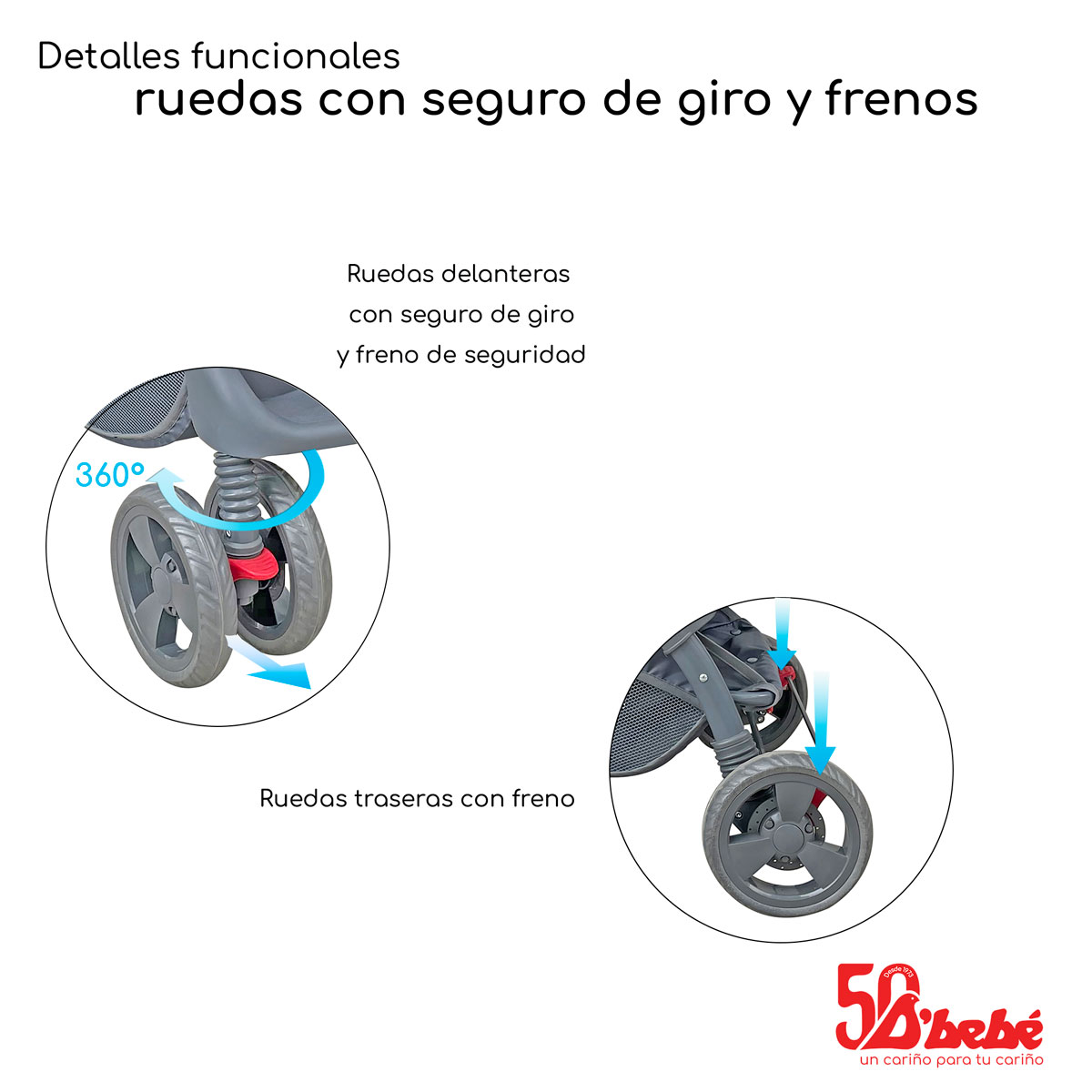 Carriola Sistema de Viaje D'bebé Aventura Rosa