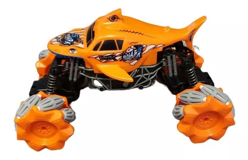Camioneta Rage Naranja Speed 4x4 R/c Tracción Lateral Luces Sonido