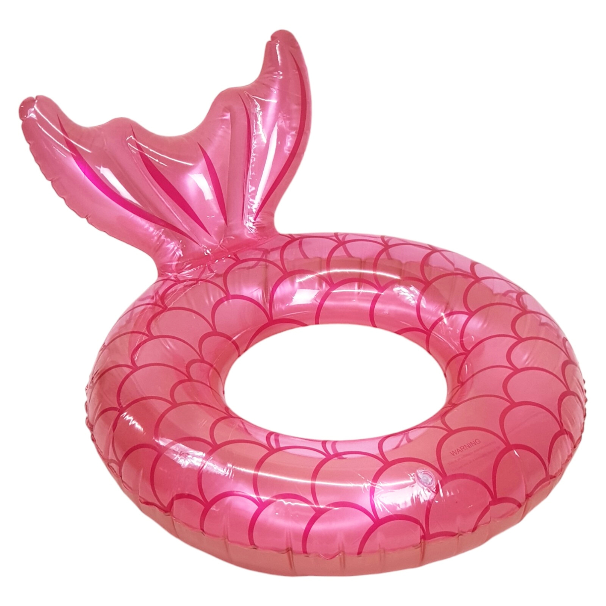 Salvavidas Inflable Cola de Sirena, Juguete de Alberca 74 cm - Rosa.