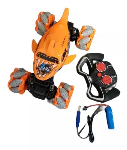 Camioneta Rage Naranja Speed 4x4 R/c Tracción Lateral Luces Sonido