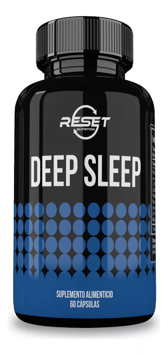 Deep Sleep | Suplemento para Dormir e Insomnio | Nootropico | 100% Natural | Sueño y Descanso | 60 Capsulas | Hecho en USA | Reset Nutrition