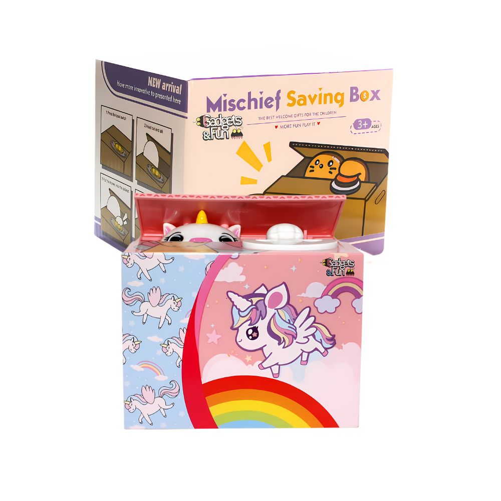 Alcancía Gadgets&Fun De Unicornio Roba Monedas