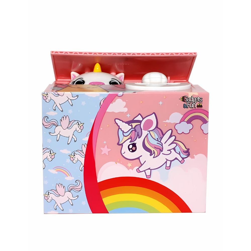 Alcancía Gadgets&Fun De Unicornio Roba Monedas
