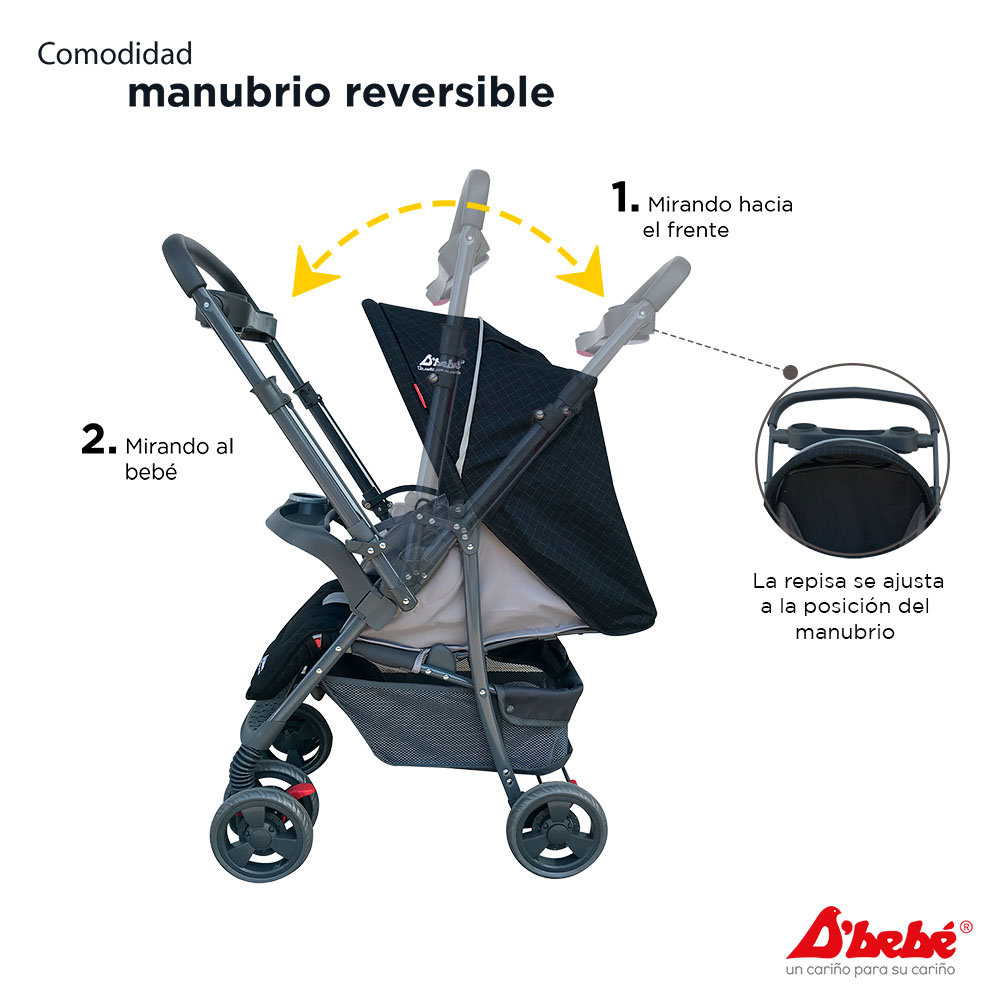 Carriola Sistema de Viaje D'bebé Star Baby Negra