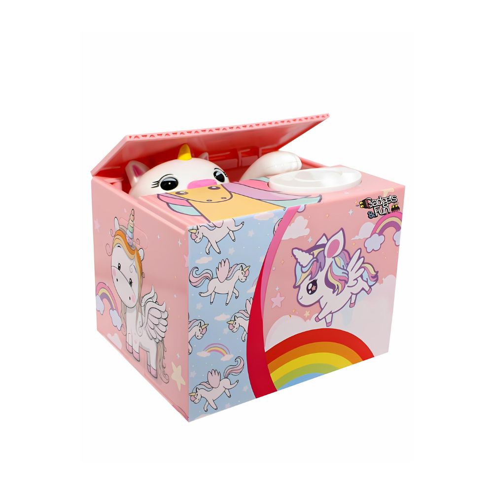 Alcancía Gadgets&Fun De Unicornio Roba Monedas