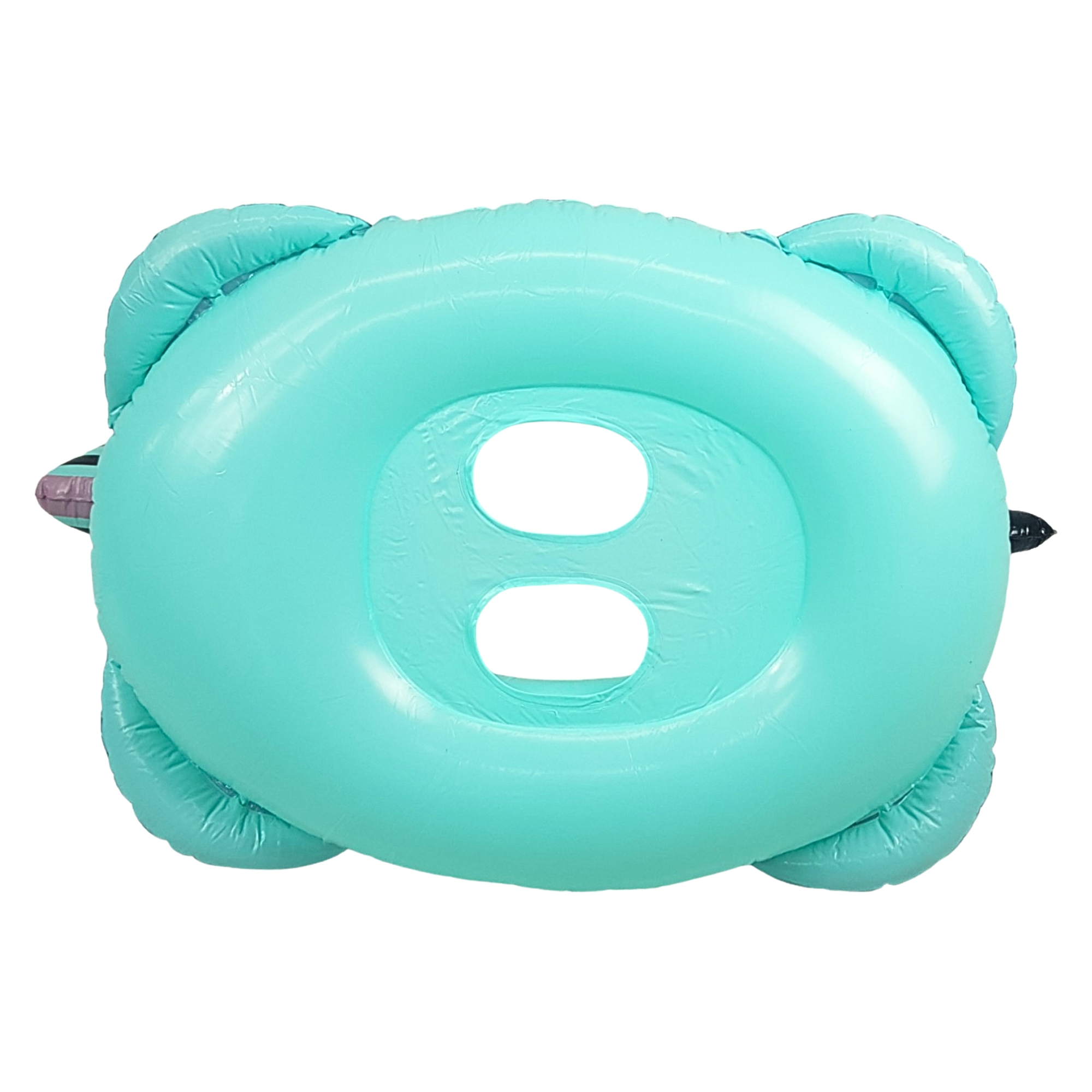 Asiento Inflable para Niños Flotador, Juguete de Alberca Cebra - Verde.