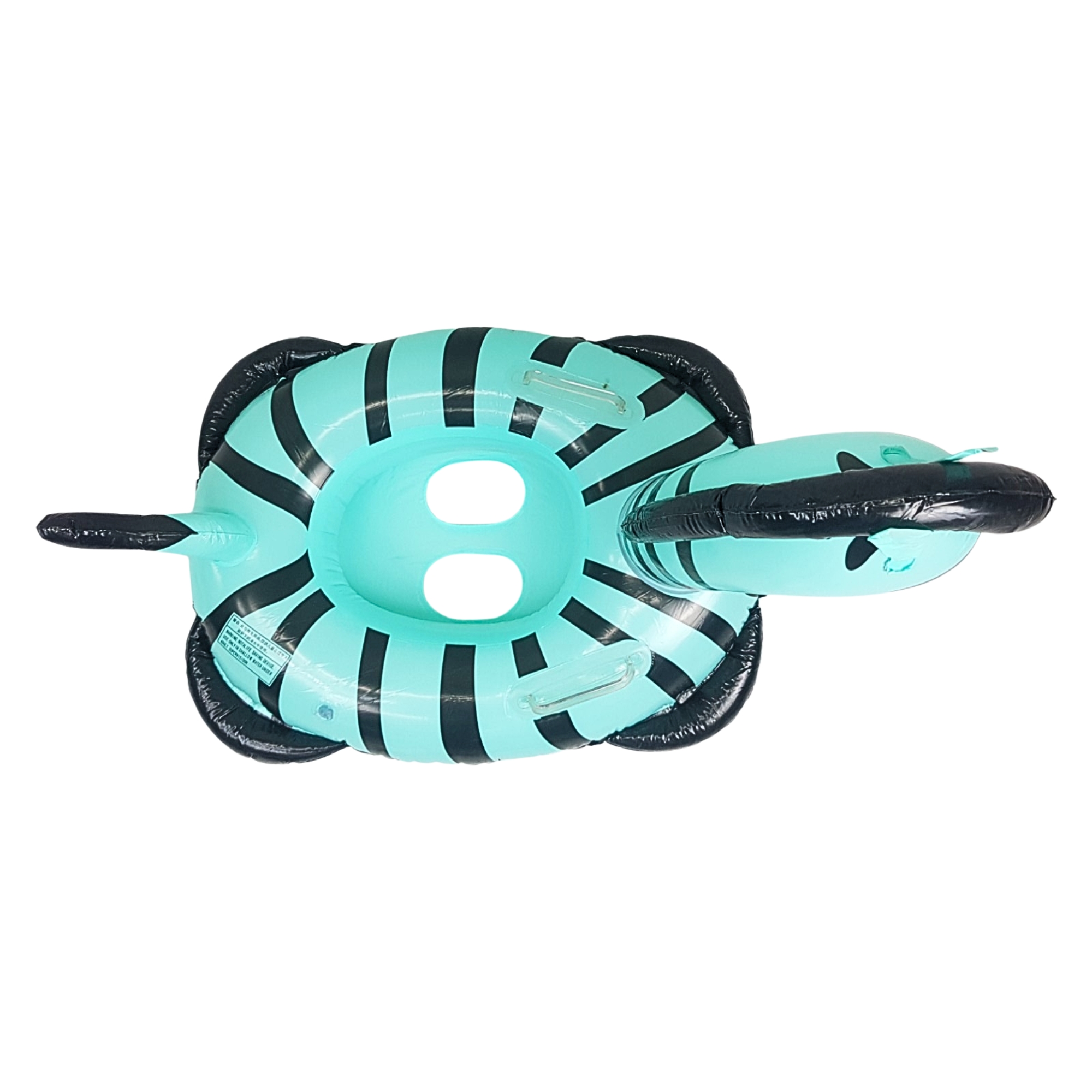 Asiento Inflable para Niños Flotador, Juguete de Alberca Cebra - Verde.