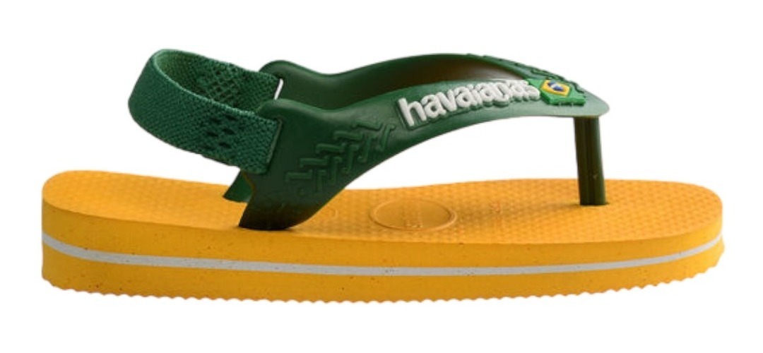 Sandalias Havaianas Para Niños Amarillo Talla 17.