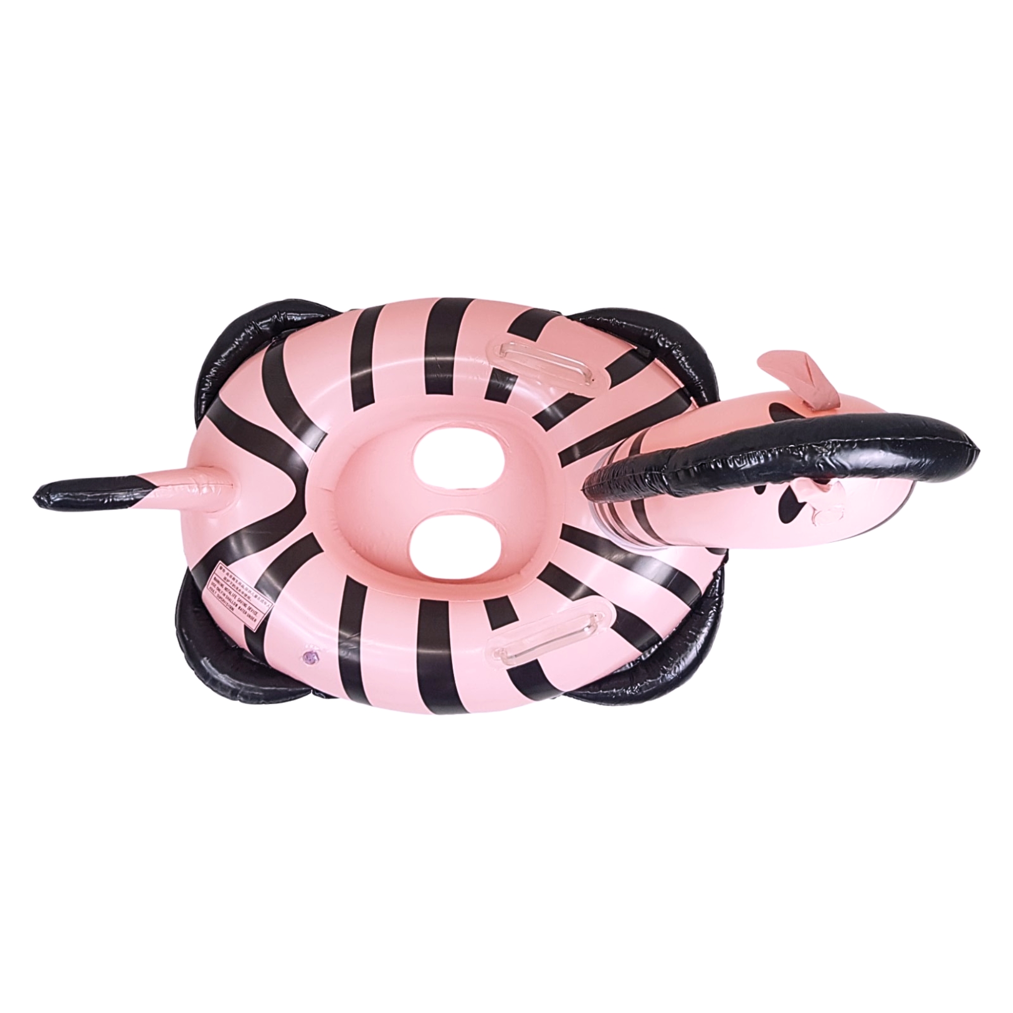 Asiento Inflable para Niños Flotador, Juguete de Alberca Cebra - Rosa.