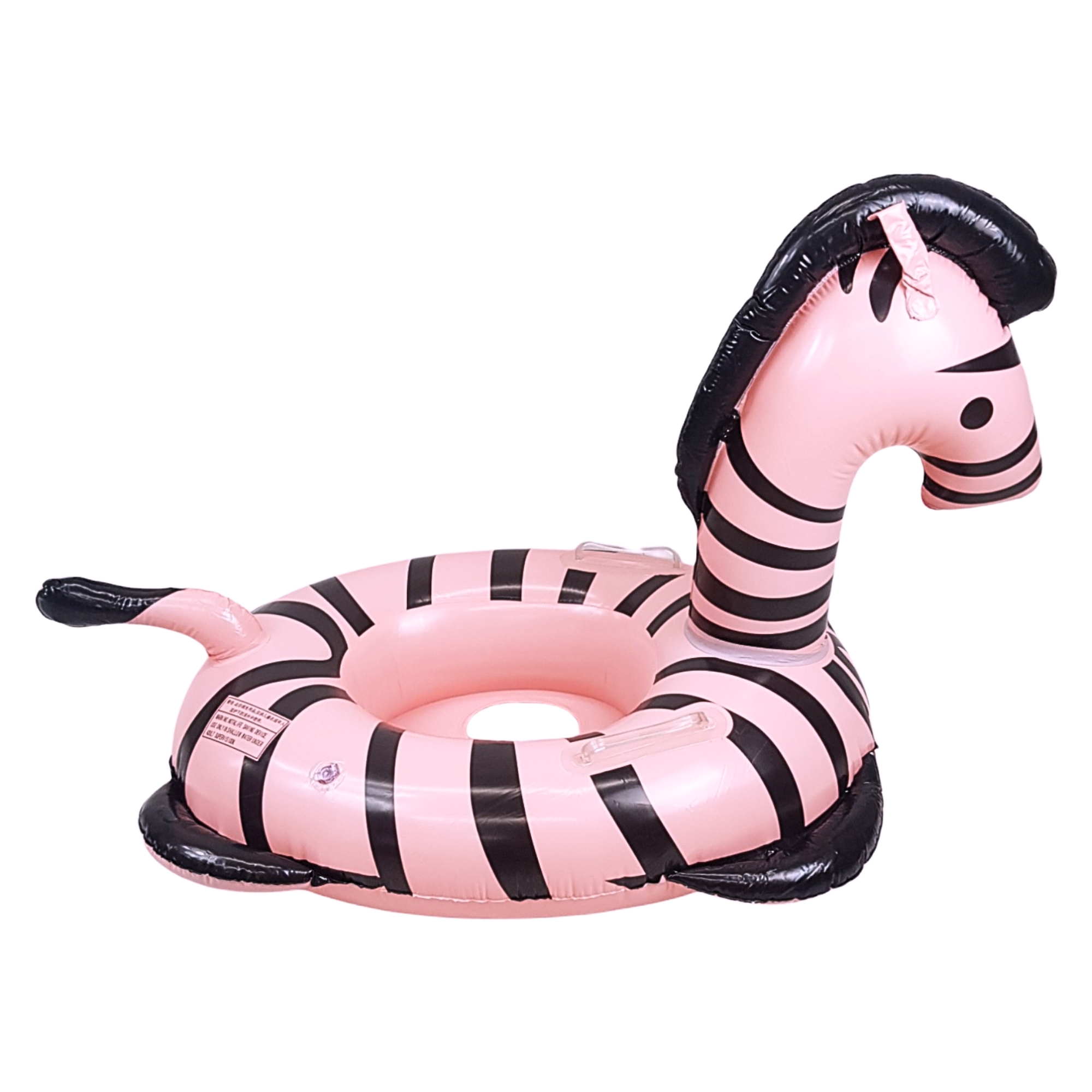 Asiento Inflable para Niños Flotador, Juguete de Alberca Cebra - Rosa.
