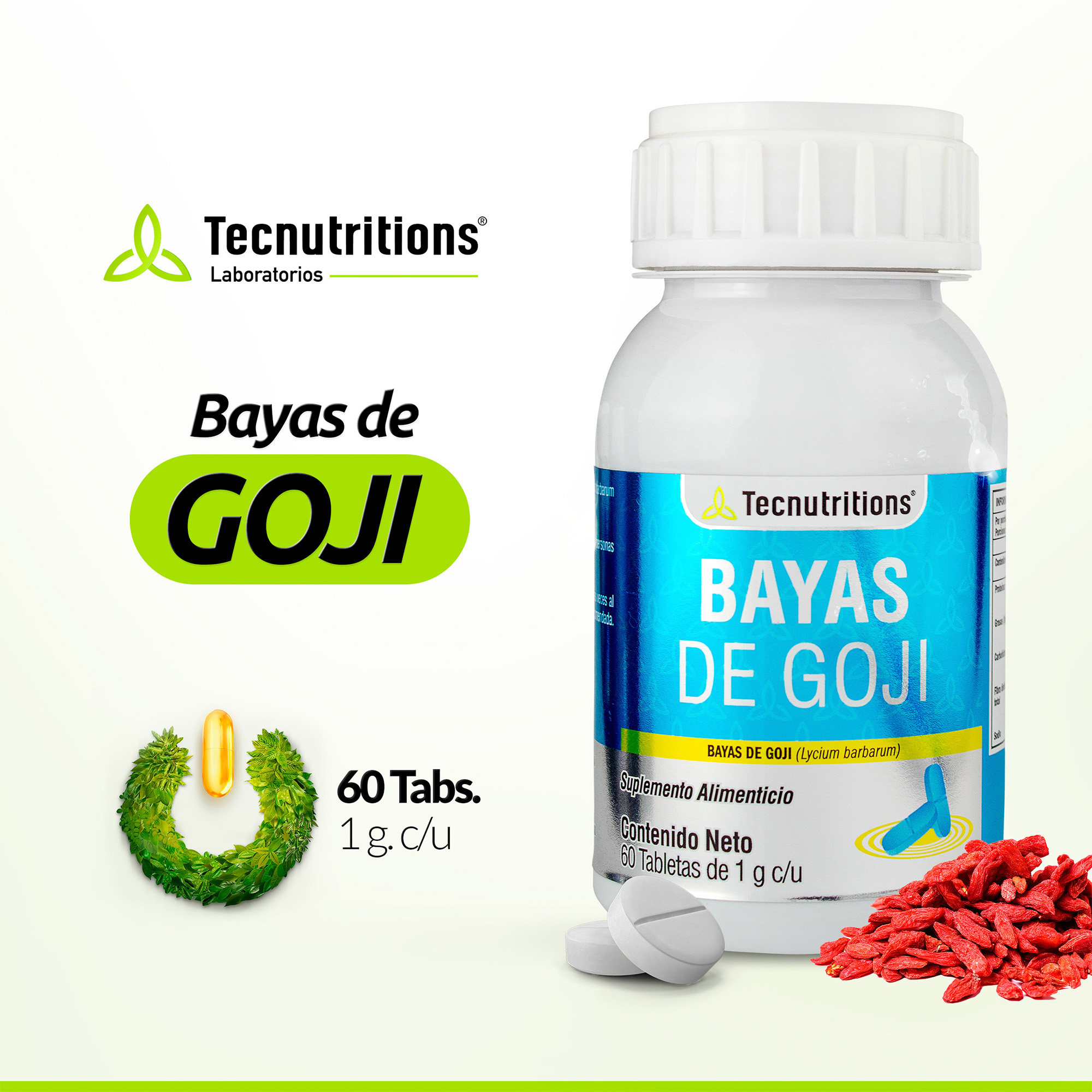 Suplemento Bayas De Goji, Tecnutritions® Baja De Peso, Tratamiento