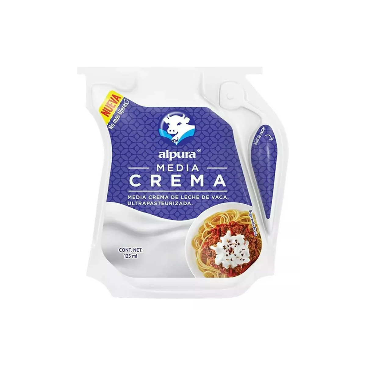 Media Crema Alpura Pouch 6 Piezas de 125 ml c/u