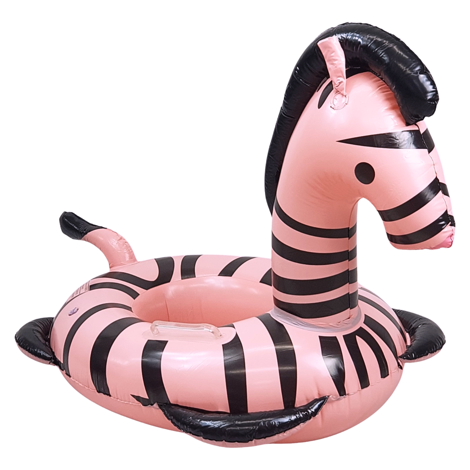 Asiento Inflable para Niños Flotador, Juguete de Alberca Cebra - Rosa.