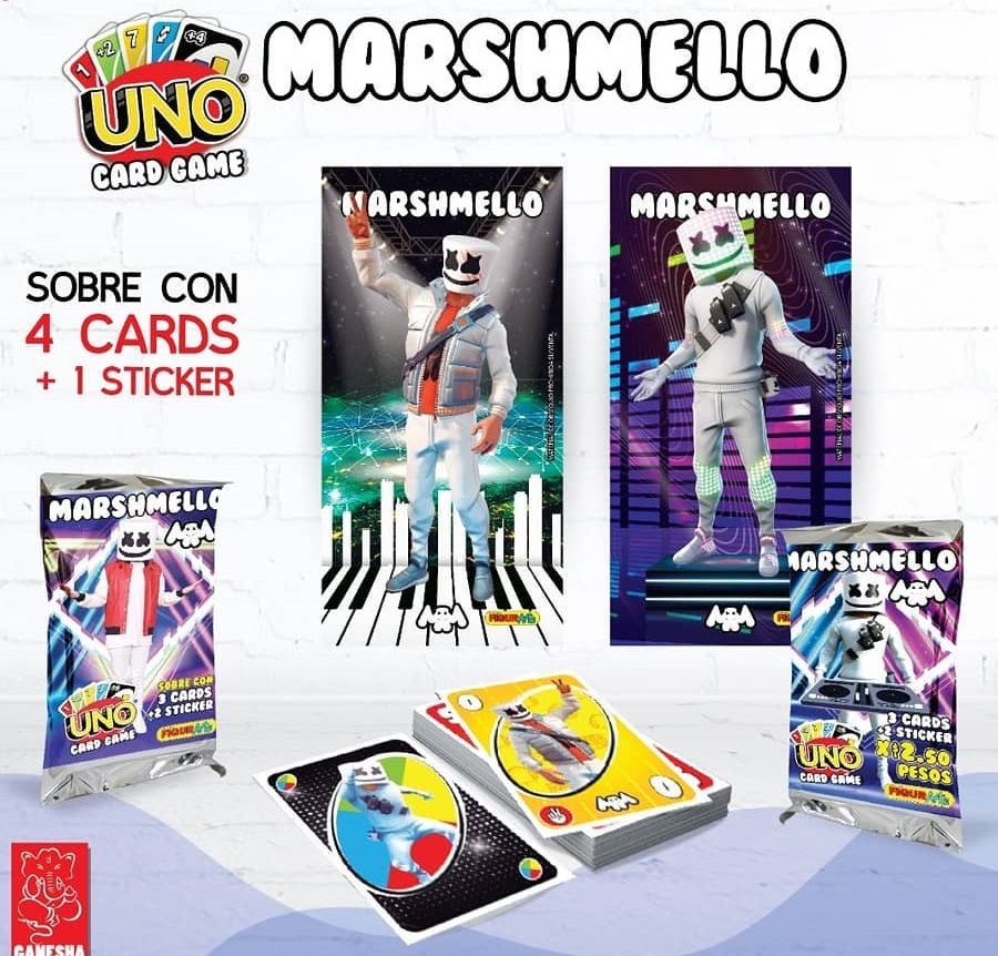 Paquete con 50 Sobres de Marshmello Uno Figurarte