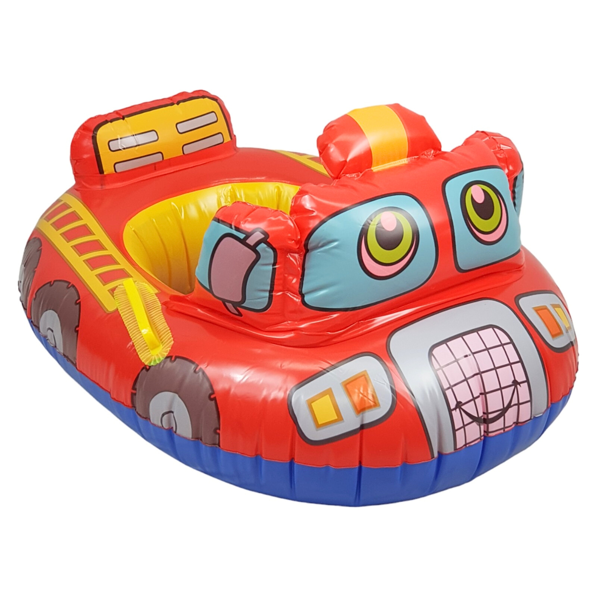 Inflable para Niños Flotador de Alberca Diseño Cochecitos - Rojo.