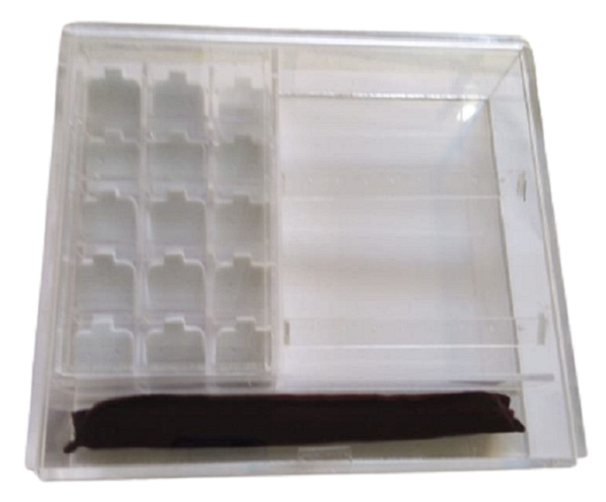 Caja de Acrilico para aretes mixta, Exibidor de aretes, organizador de joyas,  NO incluye joyeria)