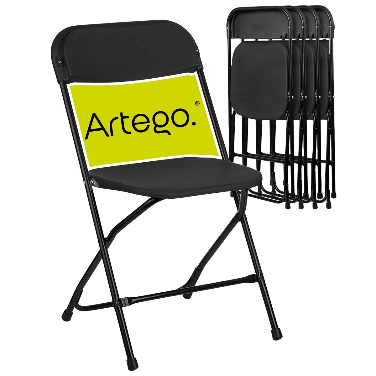 Silla plegable plástico HDPE ligera Folding chair silla jardín eventos fiestas reuniones para exterior paquete de 5 sillas