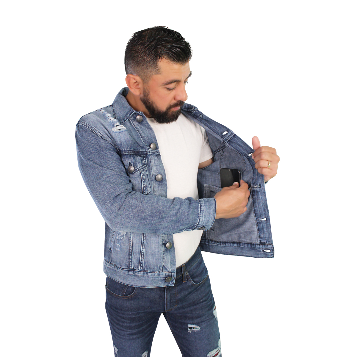 Chamarra Mezclilla Hombre