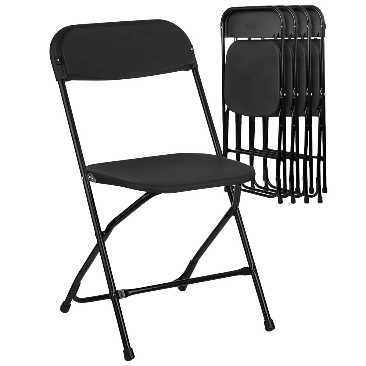 Silla plegable plástico HDPE ligera Folding chair silla jardín eventos fiestas reuniones para exterior paquete de 5 sillas