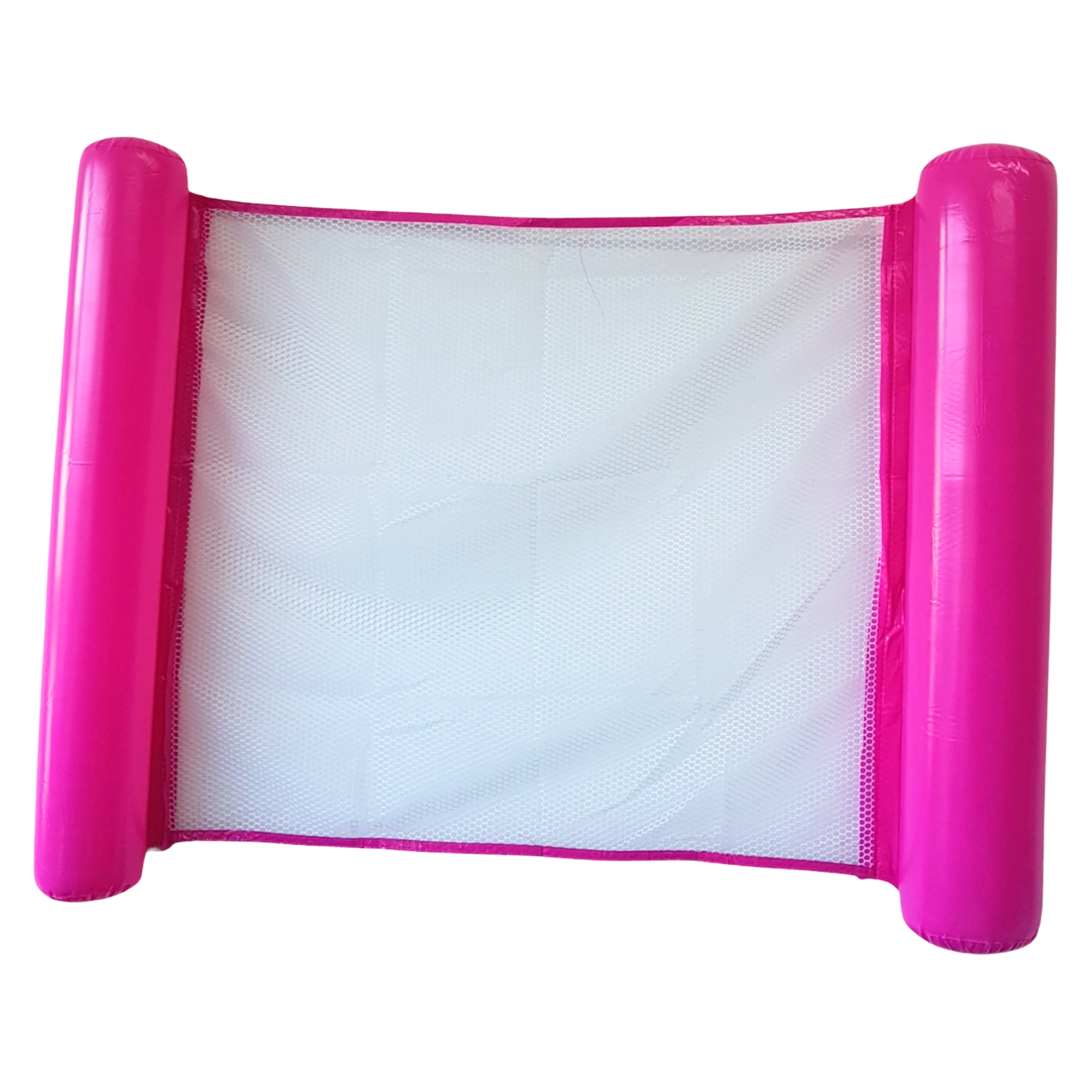Hamaca Inflable con Red para Piscina, Cama Flotante de 102 cm - Rosa.