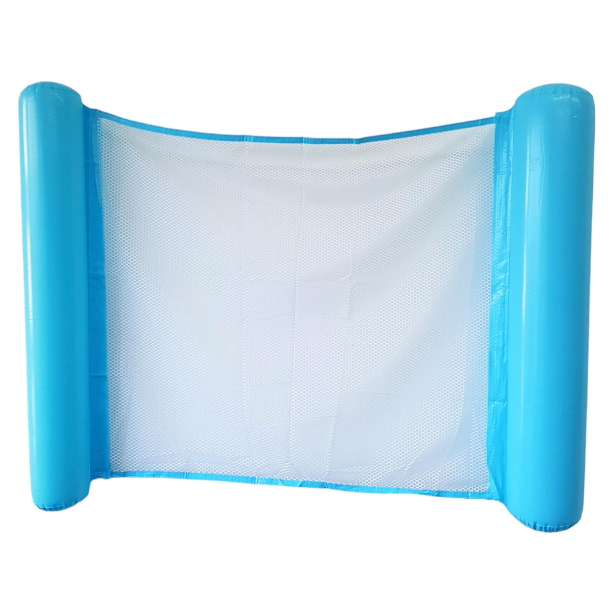 Hamaca Inflable con Red para Piscina, Cama Flotante de 102 cm - Azul.