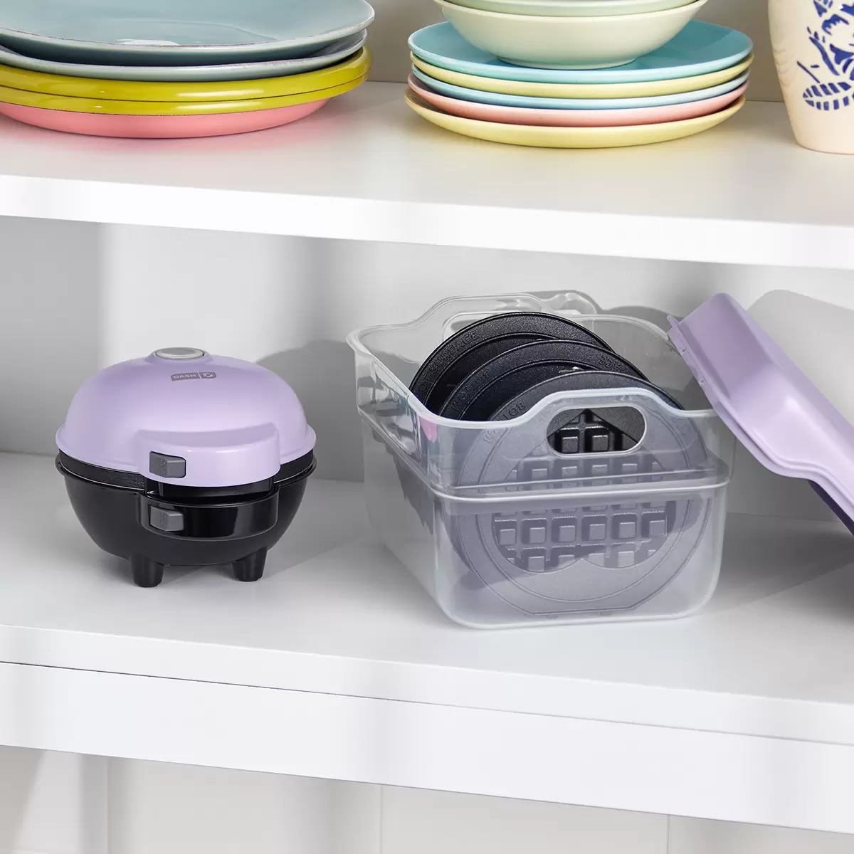 Mini Waflera Dash DIW027GBLA01 Con 7 Placas Removibles