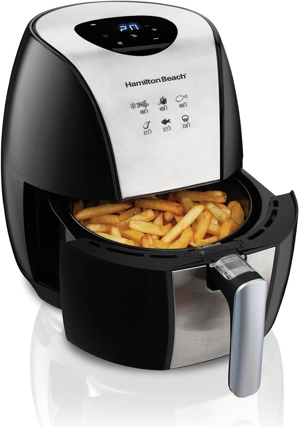 Freidora De Aire Digital Antiadherente 3 Litros Hamilton Beach 35065.