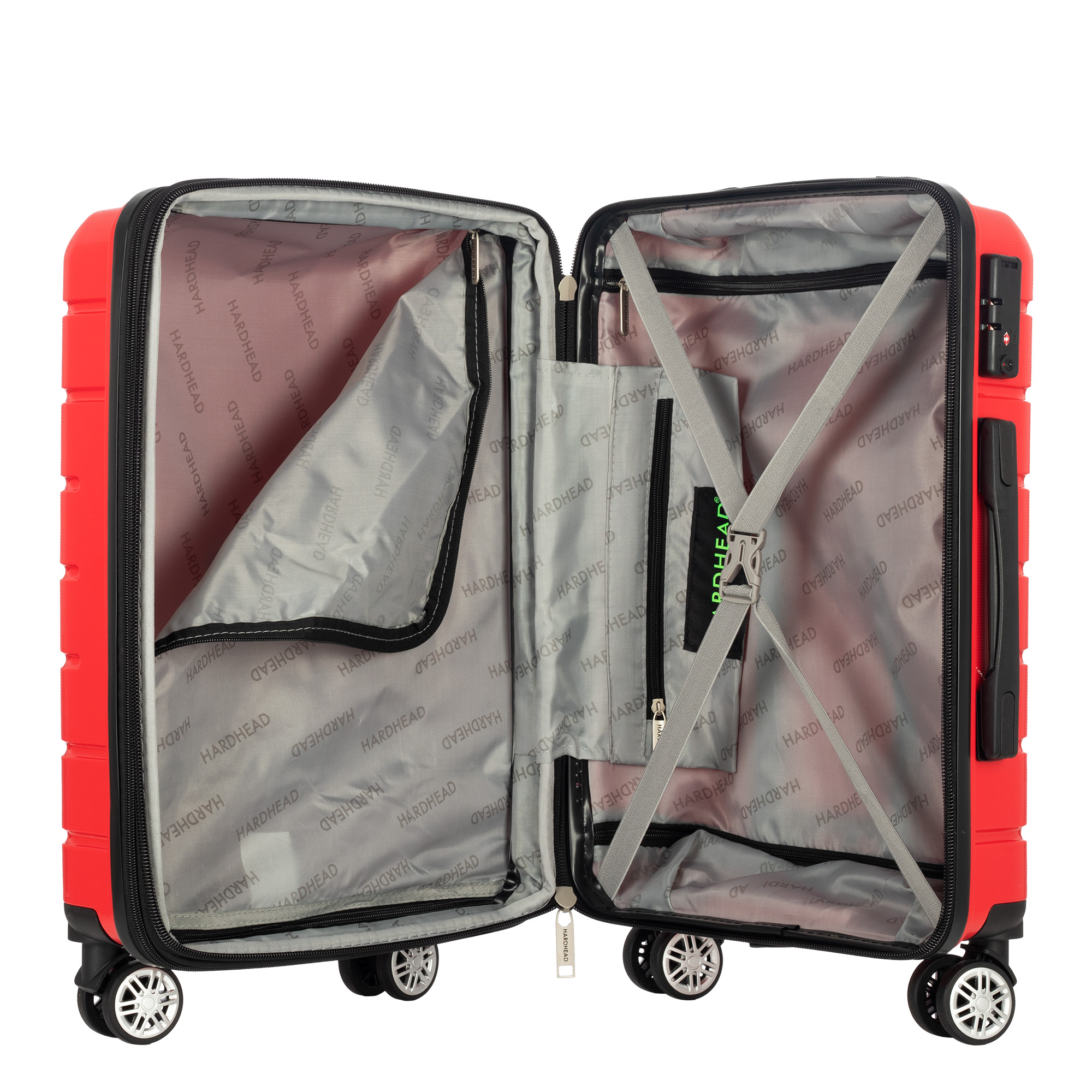 Maleta Rígida Hardhead Ian Rojo 20". Cabina