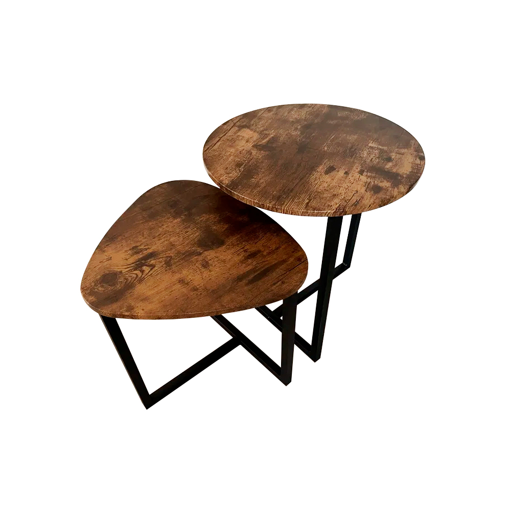 Juego de 2 Mesas Auxiliares Café Ilios Innova