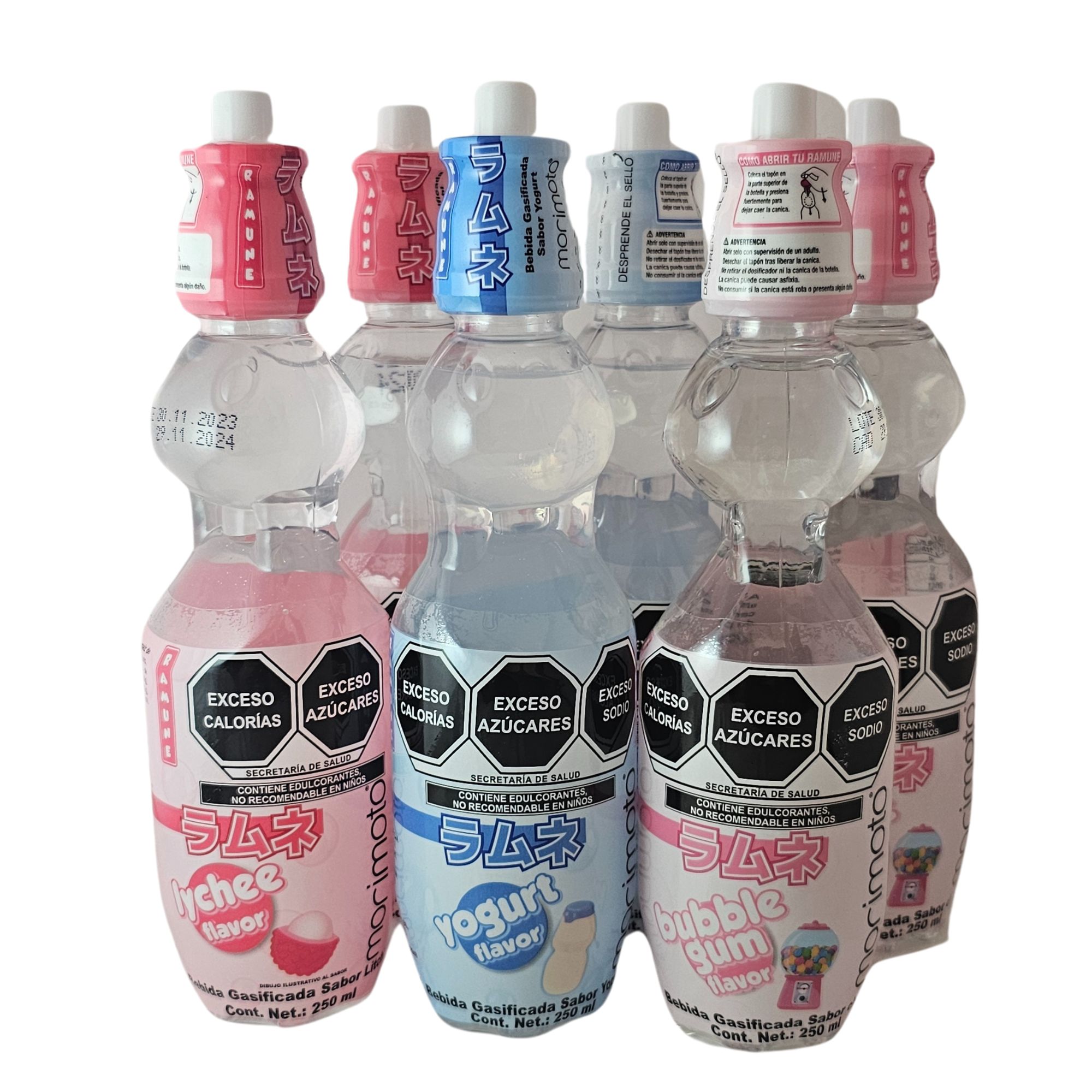 Bebida Japonesa Ramune 250ml Sabor Yogurt Refresco 12 Piezas