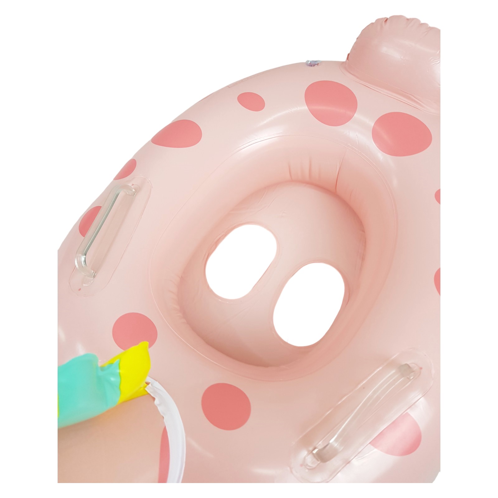 	Asiento Inflable para Niños Flotador, Juguete de Alberca Jirafa - Rosa.