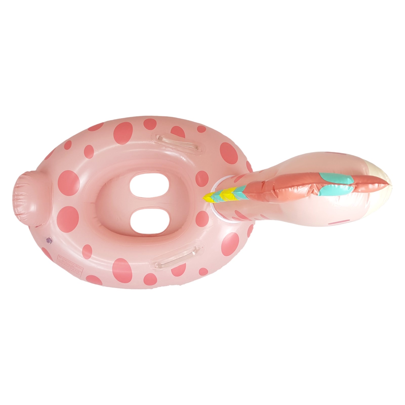	Asiento Inflable para Niños Flotador, Juguete de Alberca Jirafa - Rosa.