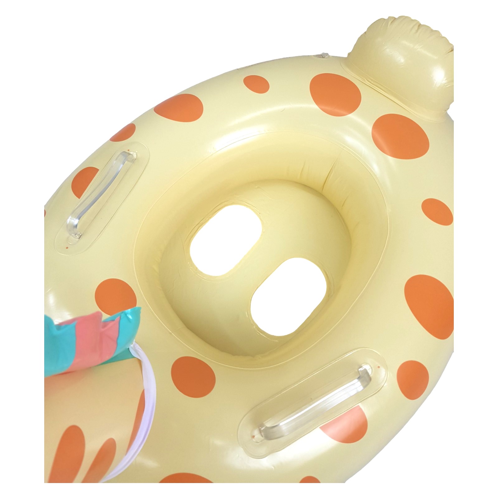 	Asiento Inflable para Niños Flotador, Juguete de Alberca Jirafa- Amarillo.