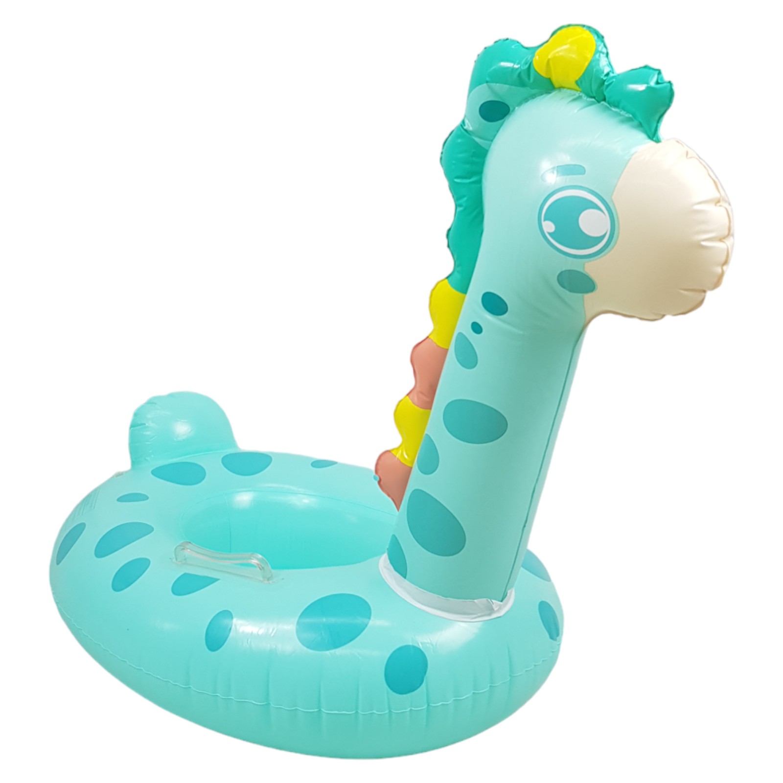 Asiento Inflable para Niños Flotador, Juguete de Alberca Jirafa - Verde.